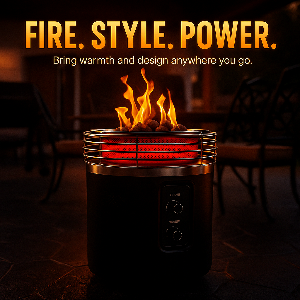 Fireside360™ – The Ultimate Outdoor Heater & Fire Pit